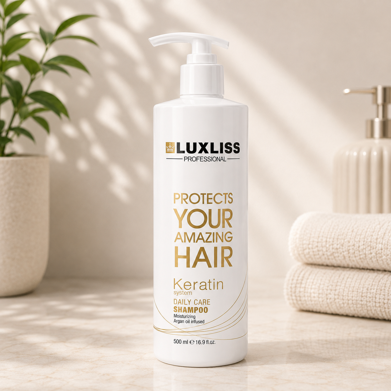 Luxliss Professional Keratin System Daily Care Shampoo (500ml)