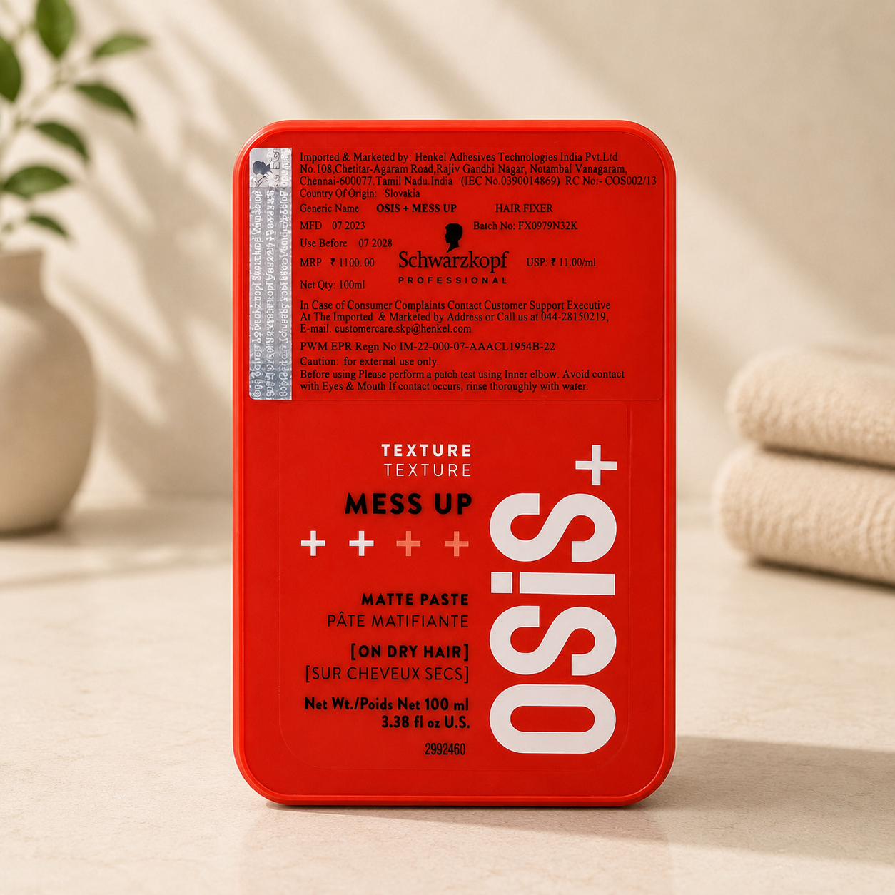 Schwarzkopf Professional OSiS+ Mess Up Matte Paste (100ml)
