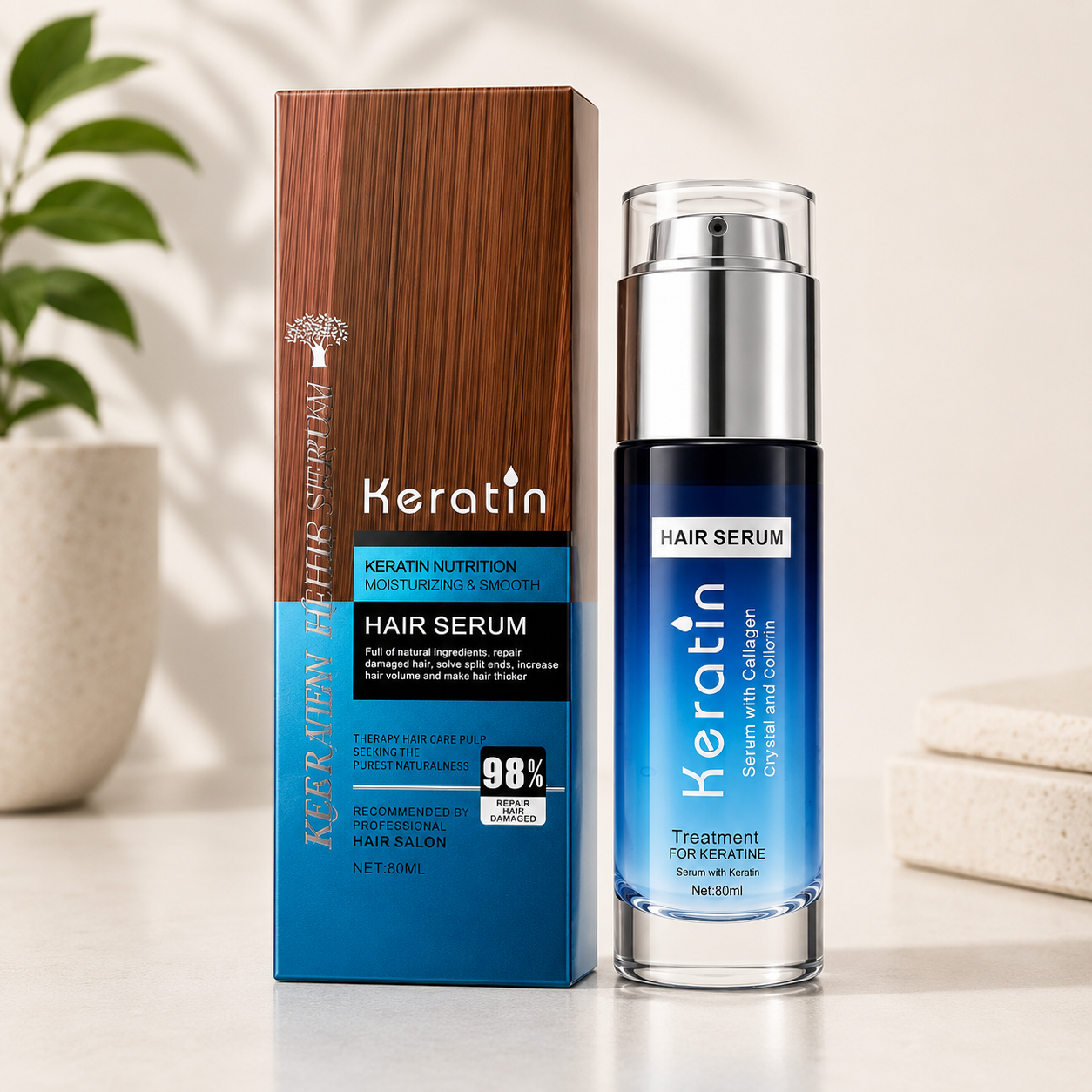Keratin Nutrition Moisturizing &amp; Smooth Hair Serum