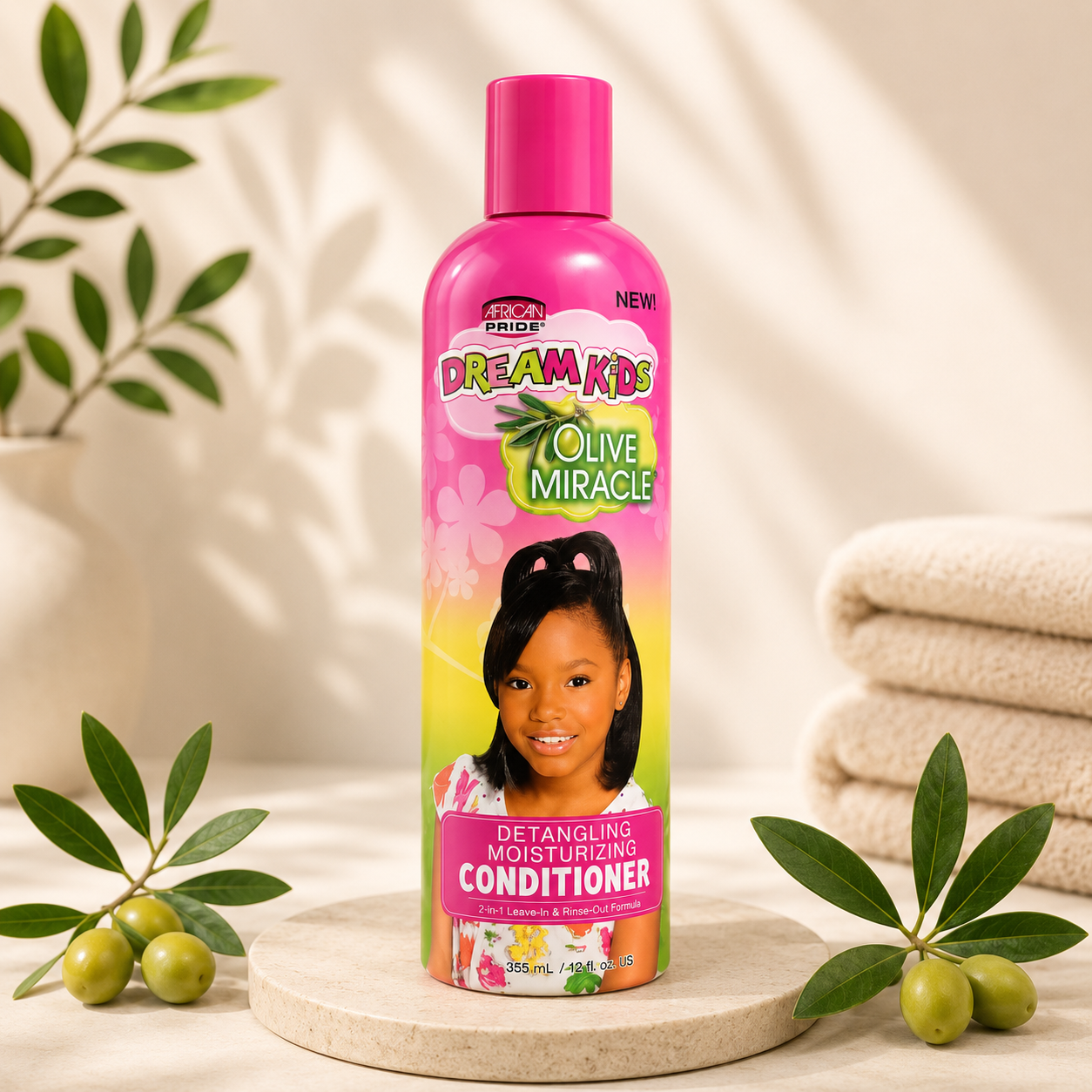 African Pride Dream Kids Olive Miracle Detangling Moisturizing Conditioner