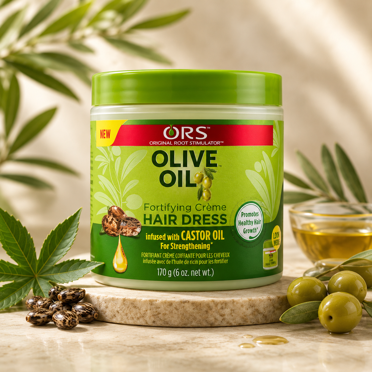 ORS Olive Oil Fortifying Crème Hair Dress (170g / 6 oz)