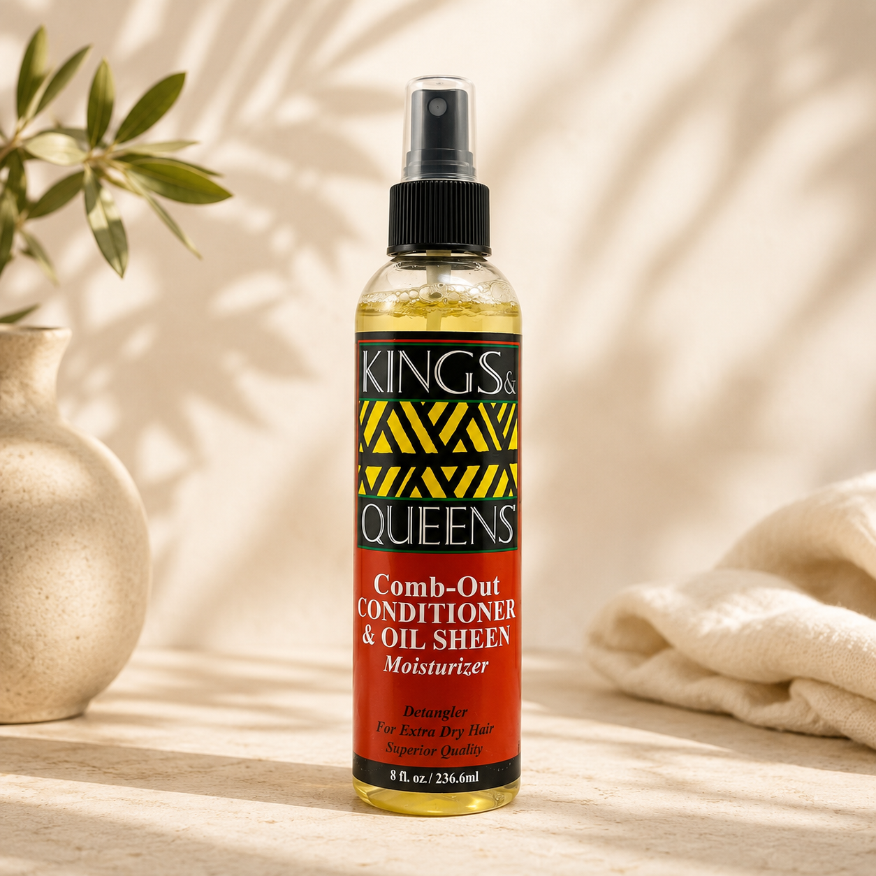African Kings &amp; Queens Comb-Out Conditioner &amp; Oil Sheen Moisturizer
