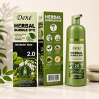 Dexe Herbal Bubble Hair Dye Shampoo 2.0 – Natural Black Hair Color | 100% Grey Coverage | Herbal Formula | No Ammonia