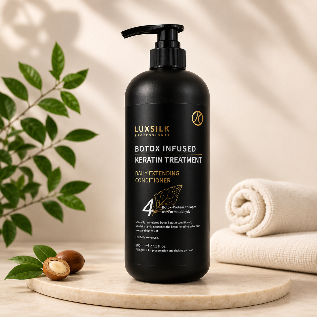 LUXSILK Professional Botox Infused Keratin Treatment Daily Extending Conditioner (800ml)