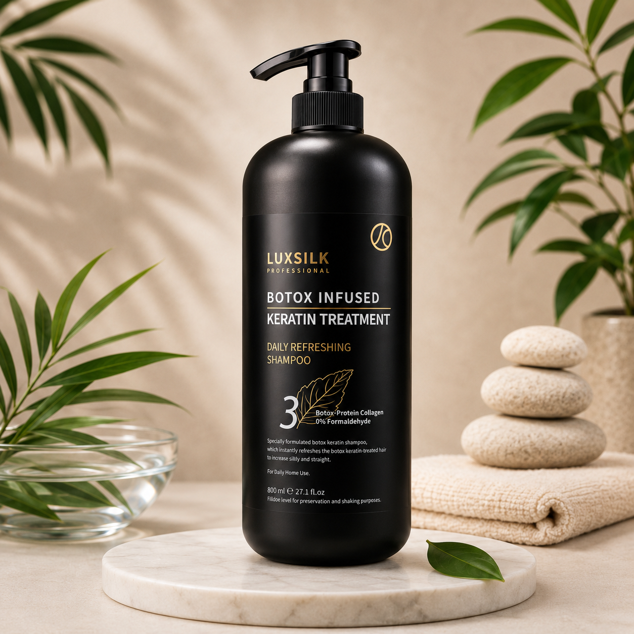 Luxsilk Botox Infused Keratin Treatment Daily Refreshing Shampoo (800ml)