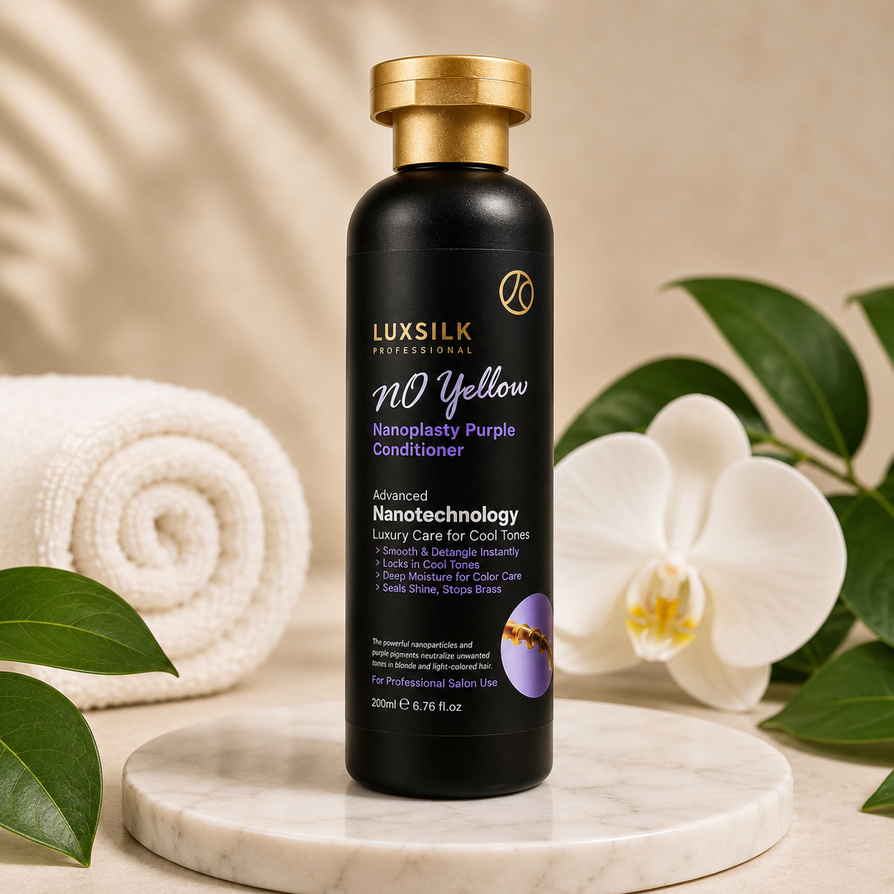 LUXSILK No Yellow Nanoplasty Purple Conditioner (200ml)
