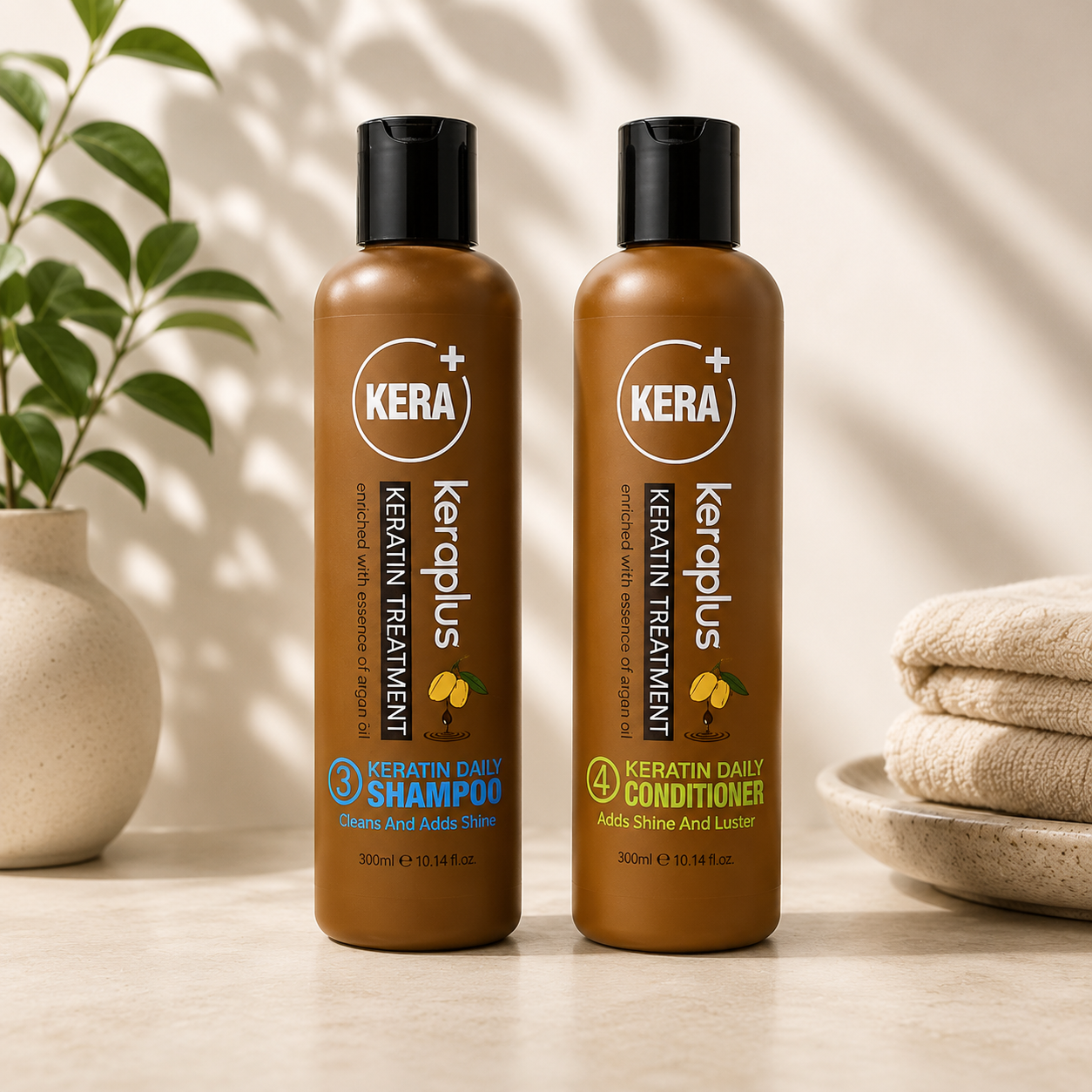 Cynos Keraplus Keratin Treatment Duo (No. 3 &amp; No. 4)