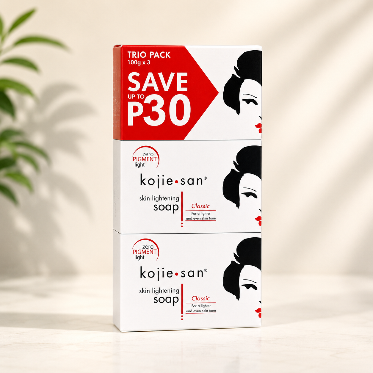 Kojie San Skin Lightening Soap Trio Pack (100g x 3)