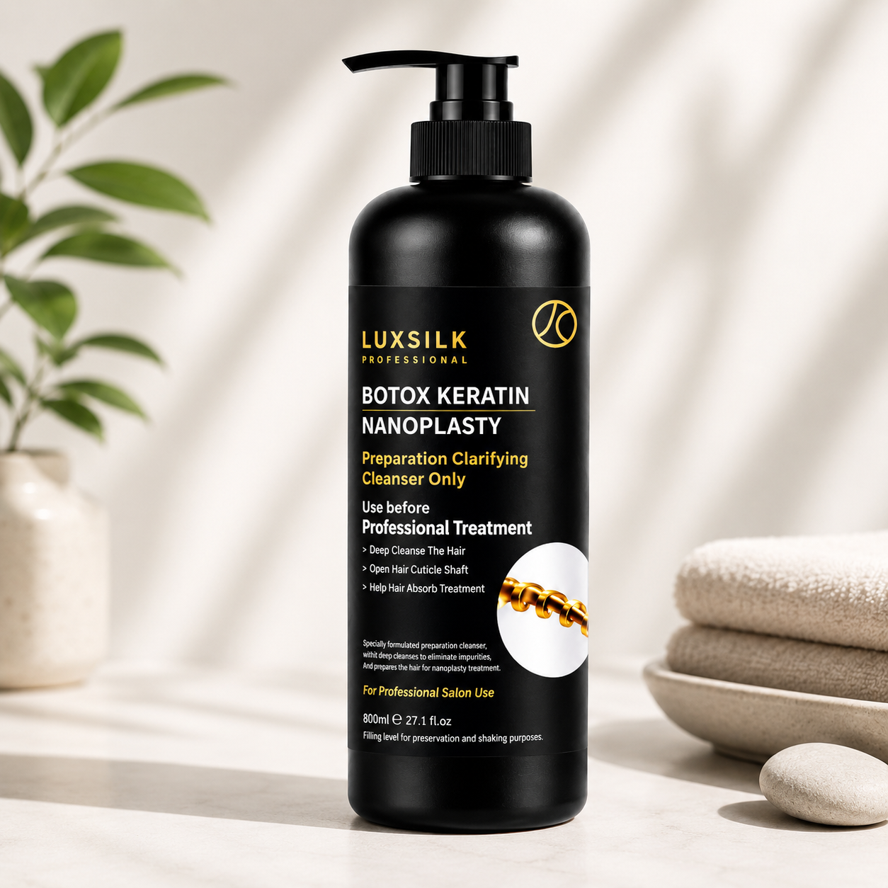 Luxsilk Professional Botox Keratin Nanoplasty Preparation Clarifying Cleanser