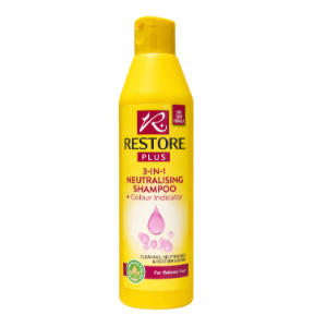 Restore Plus 3-in-1 Neutralising Shampoo + Conditioner – For Relaxed Hair
