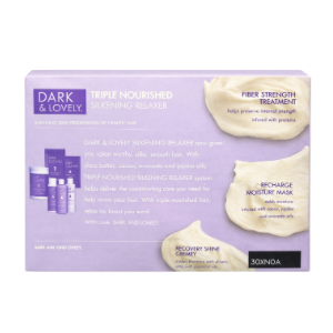 Dark & Lovely Triple Nourished Silkening Relaxer – Healthy-Looking Smooth Hair