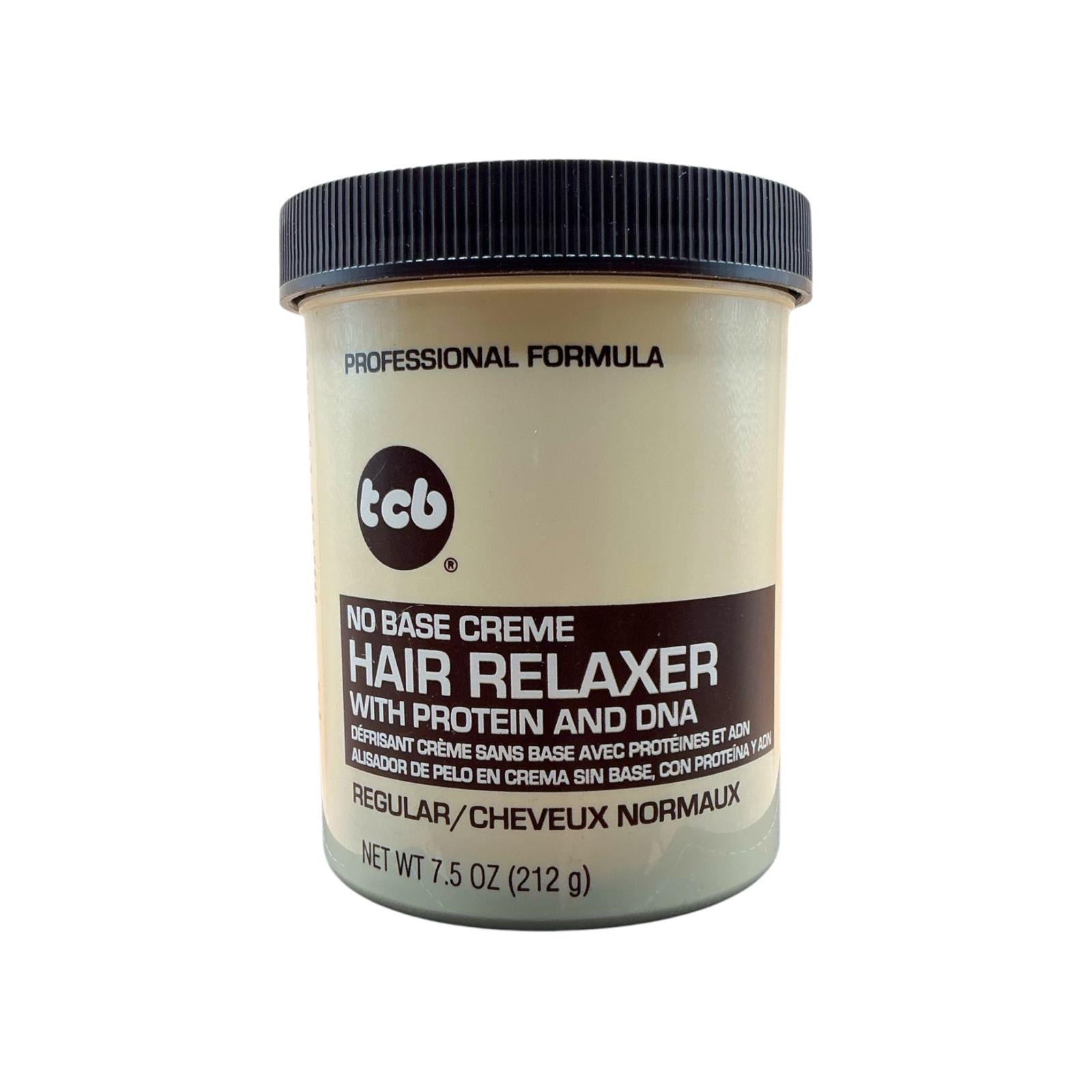 TCB No Base Creme Hair Relaxer in the Regular strength formula