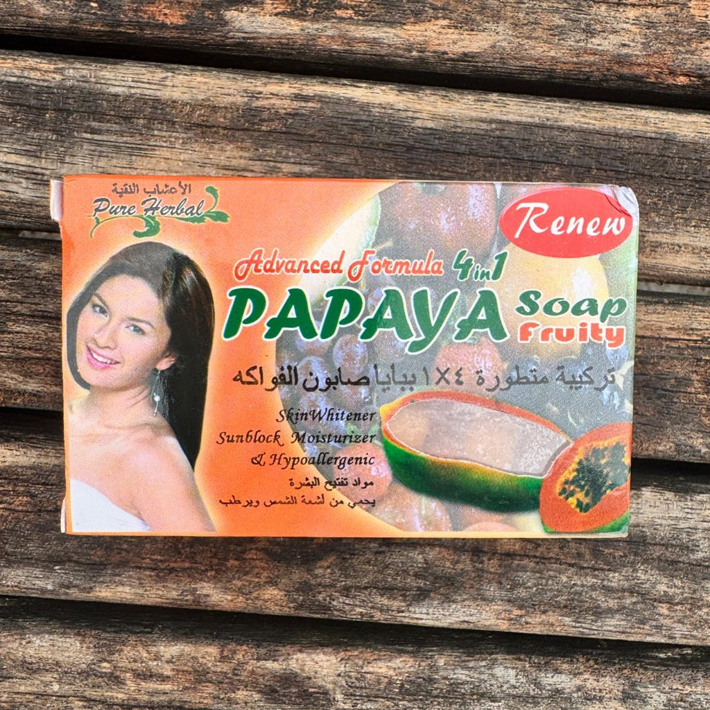 Renew Papaya Fruity Soap – Advanced Formula 4 in 1 Brightening Herbal Soap