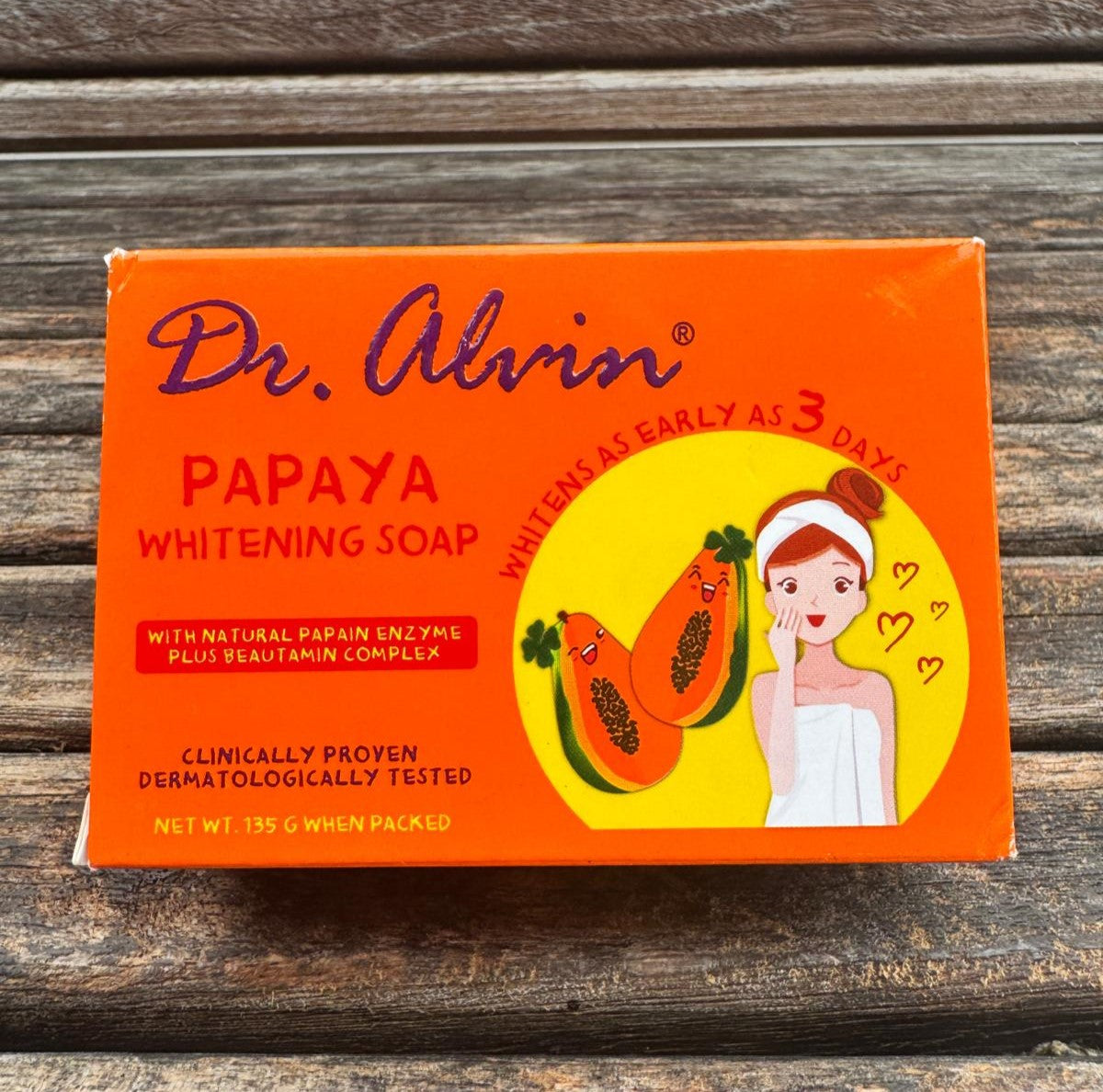 Dr. Alvin® Papaya Whitening Soap (90g)