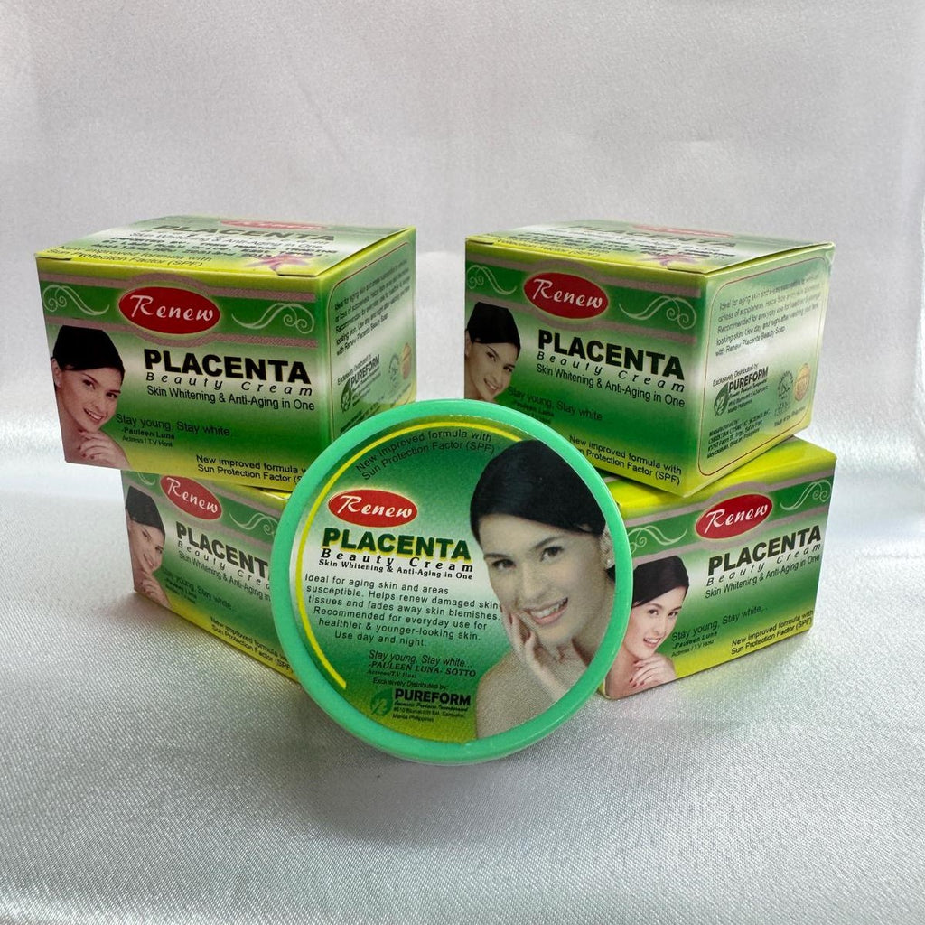 Renew Placenta Beauty Cream – Skin Whitening & Anti-Aging Face Cream with SPF
