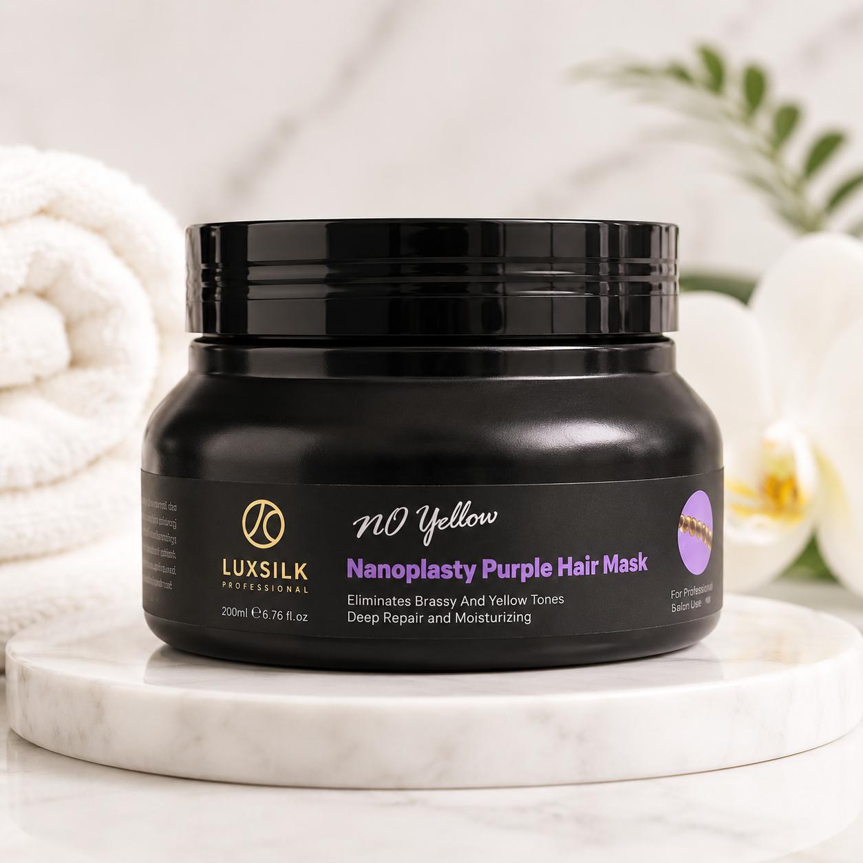 LUXSILK Nanoplasty No Yellow Purple Hair Mask