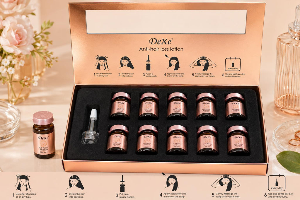 Dexe Anti-Hair Loss Lotion (6ml × 10 Ampoules)