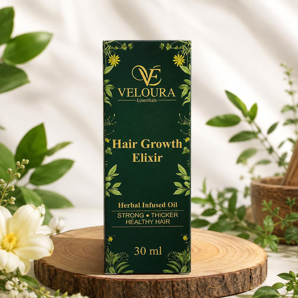 Veloura Hair Growth Elixir – Herbal Infused Oil (30ml)