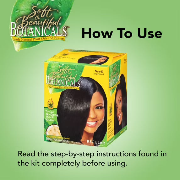 Soft & Beautiful Botanicals No-Lye No-Mix Sensitive Scalp Relaxer kit