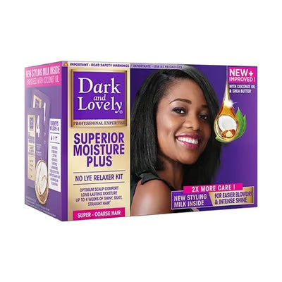 Dark & Lovely - Superior Moisture Plus No Lye Relaxer Kit Super