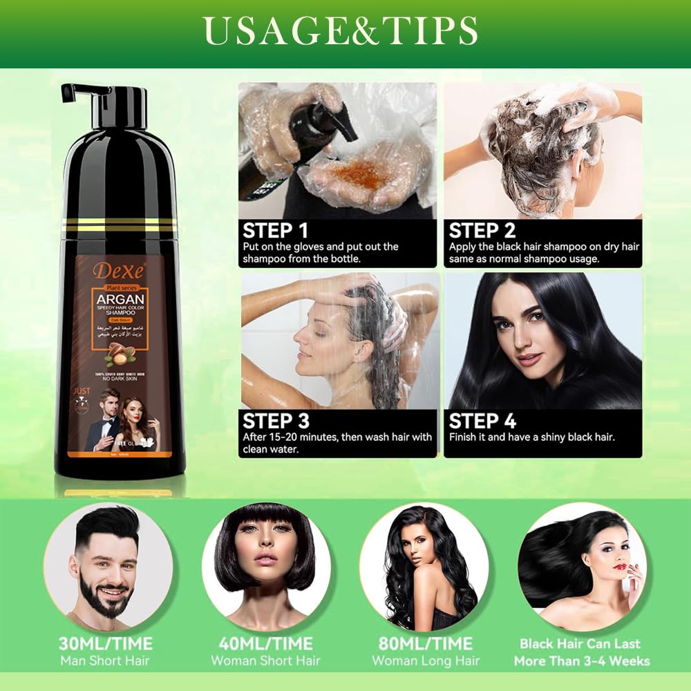 Dexe Argan Speedy Hair Color Shampoo (420ml)