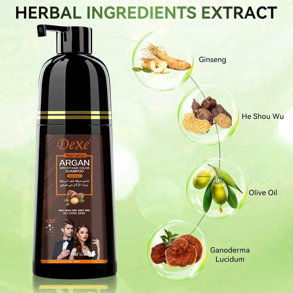 Dexe Argan Speedy Hair Color Shampoo (420ml)