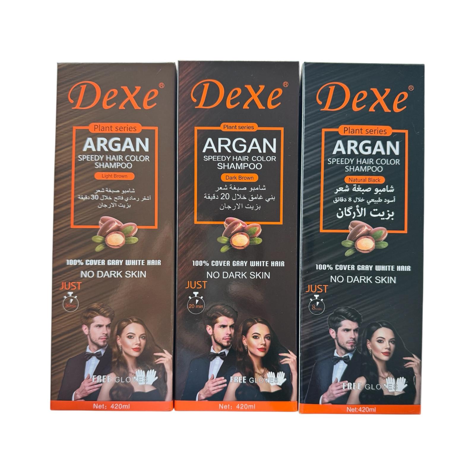 Dexe Argan Speedy Hair Color Shampoo (420ml)