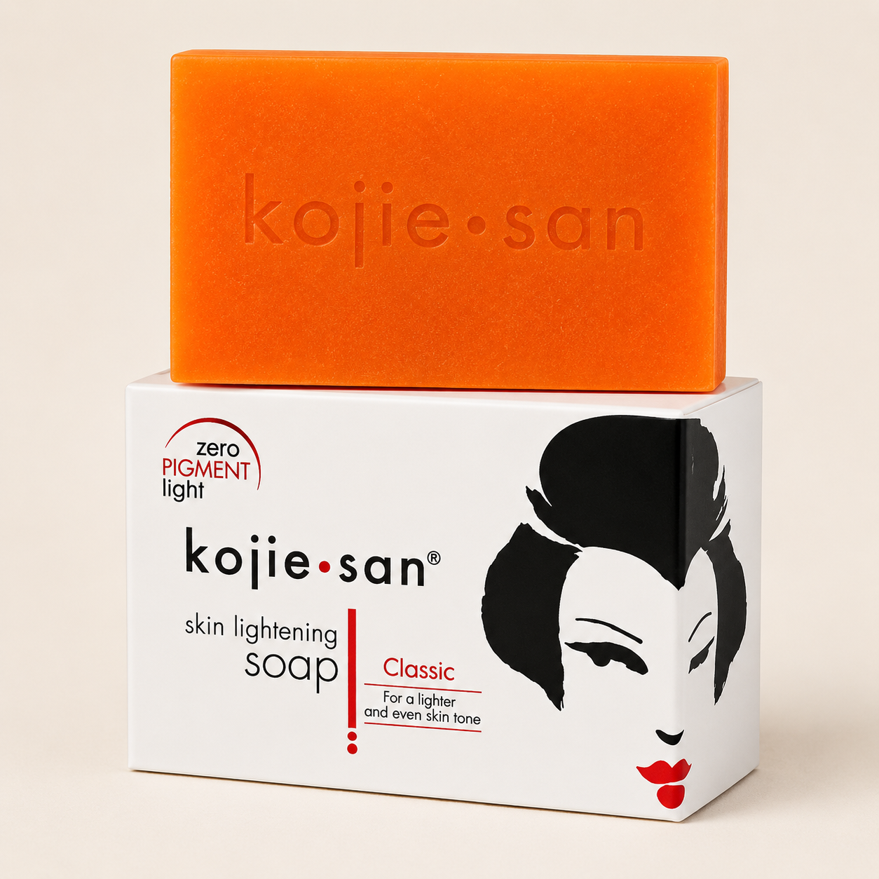 Kojie San Skin Lightening Soap – Classic Kojic Acid Brightening Bar (135g)